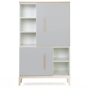 Armario 147 cm 2 puertas NADO Curve acabado fresno manhattan grey