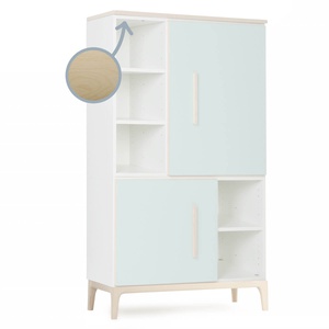 Armario 147 cm 2 puertas NADO Curve acabado fresno mint