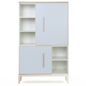 Armario 147 cm 2 puertas NADO Curve acabado fresno sky blue