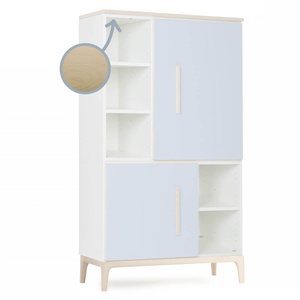 Armario 147 cm 2 puertas NADO Curve acabado fresno sky blue