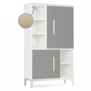 Armario 147 cm 2 puertas NADO Curve acabado fresno slate grey