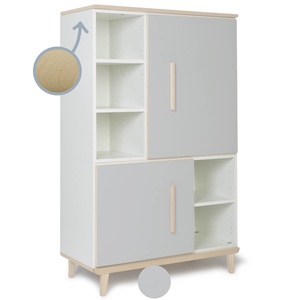 Armario 147 cm 2 puertas NADO Retro acabado fresno manhattan grey
