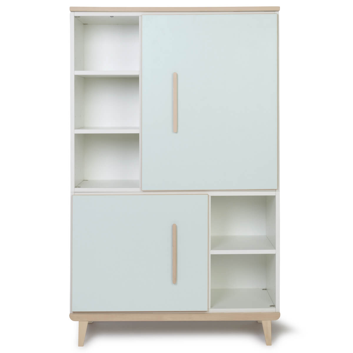 Armario 147 cm 2 puertas NADO Retro acabado fresno mint