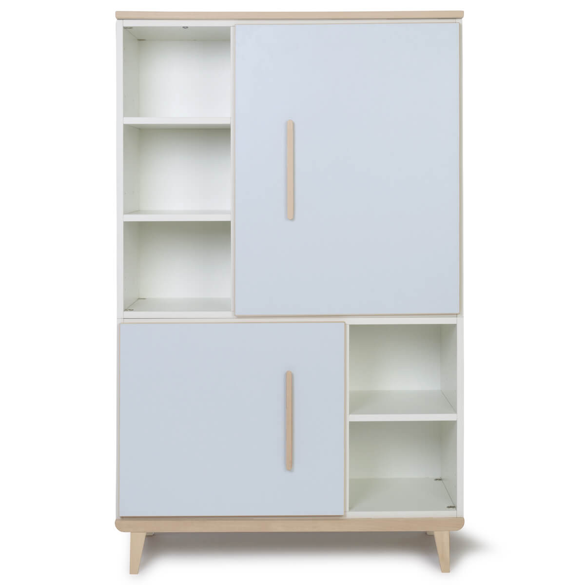 Armario 147 cm 2 puertas NADO Retro acabado fresno sky blue