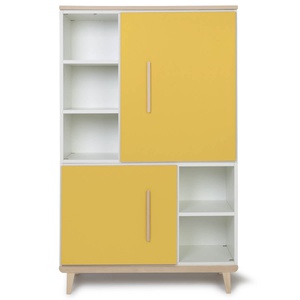 Armario 147 cm 2 puertas NADO Retro acabado fresno sunshine yellow
