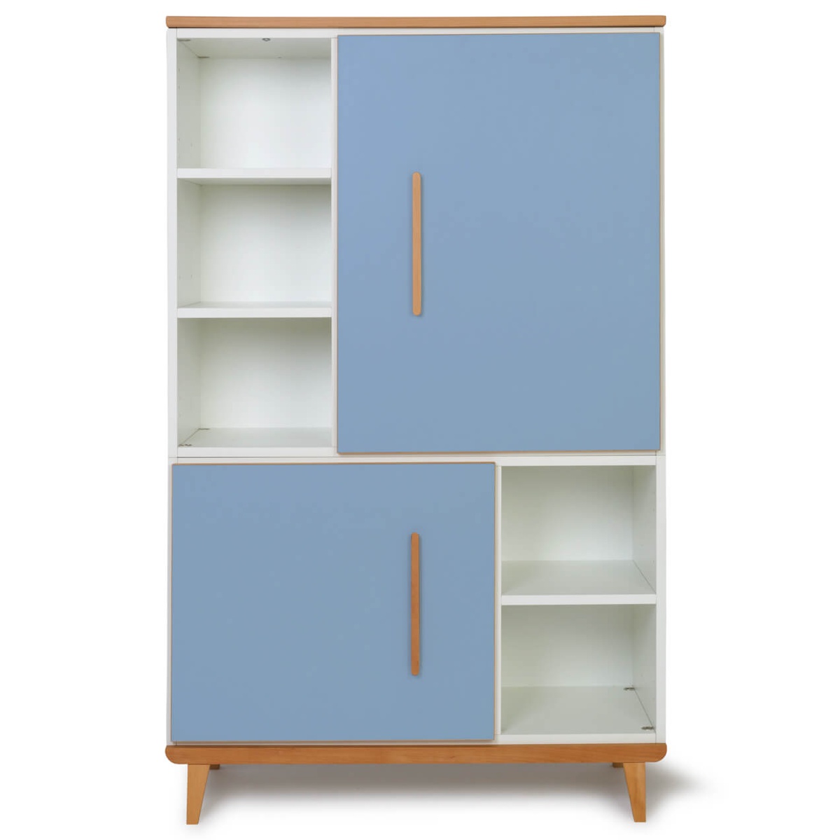 Armario 147 cm 2 puertas NADO Retro acabado haya capri blue