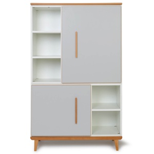 Armario 147 cm 2 puertas NADO Retro acabado haya manhattan grey