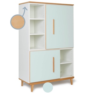 Armario 147 cm 2 puertas NADO Retro acabado haya mint