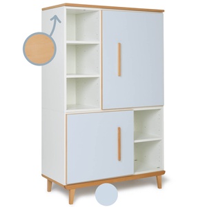 Armario 147 cm 2 puertas NADO Retro acabado haya sky blue