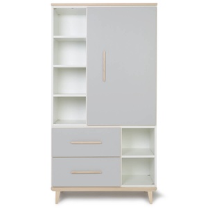 Armario 173 cm 1 puerta 2 cajones NADO Retro acabado fresno manhattan grey