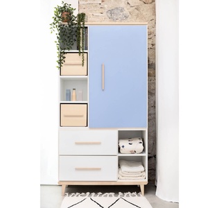 Armario 173 cm 1 puerta 2 cajones NADO Retro acabado fresno manhattan grey