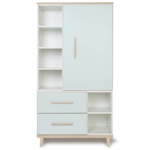 Armario 173 cm 1 puerta 2 cajones NADO Retro acabado fresno mint