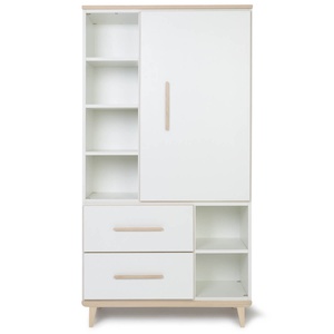 Armario 173 cm 1 puerta 2 cajones NADO Retro acabado fresno white