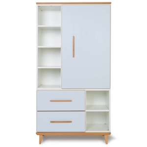 Armario 173 cm 1 puerta 2 cajones NADO Retro acabado haya sky blue