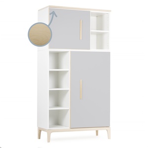 Armario 173 cm 2 puertas NADO Curve acabado fresno manhattan grey