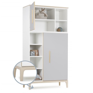 Armario 173 cm 2 puertas NADO Curve acabado fresno manhattan grey