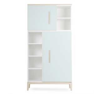 Armario 173 cm 2 puertas NADO Curve acabado fresno mint