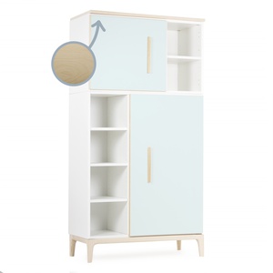 Armario 173 cm 2 puertas NADO Curve acabado fresno mint
