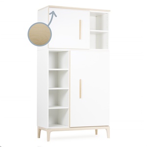Armario 173 cm 2 puertas NADO Curve acabado fresno white