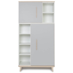 Armario 173 cm 2 puertas NADO retro acabado fresno manhattan grey