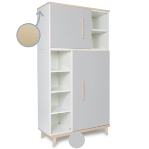 Armario 173 cm 2 puertas NADO retro acabado fresno manhattan grey