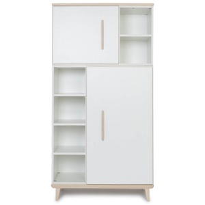 Armario 173 cm 2 puertas NADO retro acabado fresno white