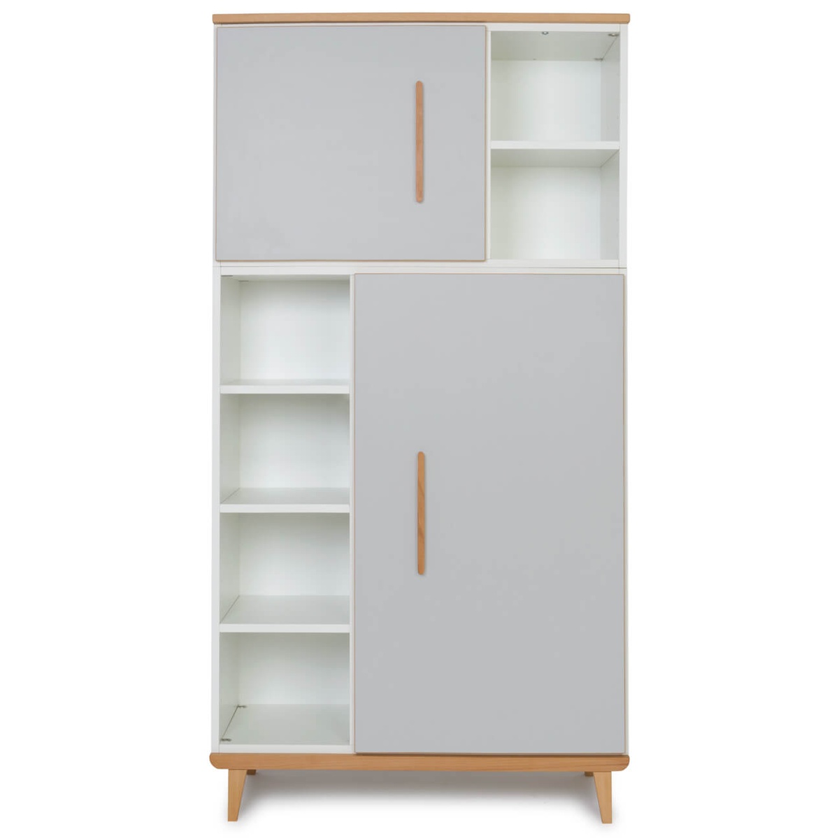 Armario 173 cm 2 puertas NADO Retro acabado haya manhattan grey