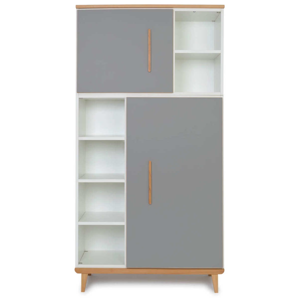 Armario 173 cm 2 puertas NADO Retro acabado haya slate grey