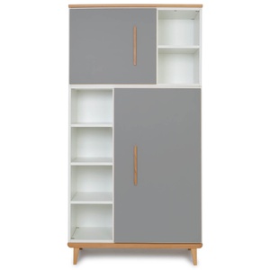 Armario 173 cm 2 puertas NADO Retro acabado haya slate grey