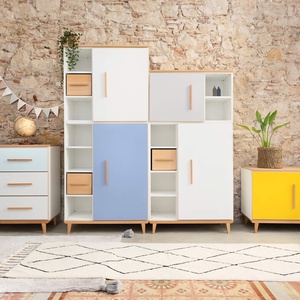 Armario 173 cm 2 puertas NADO Retro acabado haya sunshine yellow 