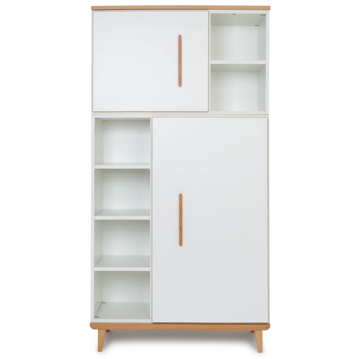 Armario 173 cm 2 puertas NADO Retro acabado haya white