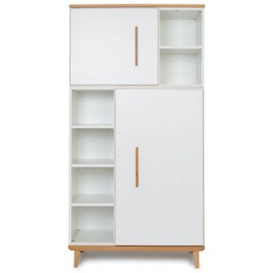 Armario 173 cm 2 puertas NADO Retro acabado haya white