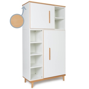Armario 173 cm 2 puertas NADO Retro acabado haya white
