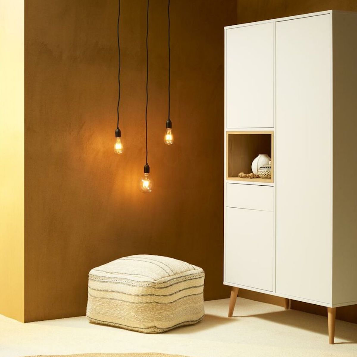Armario 197cm COCOON Quax blanco hielo