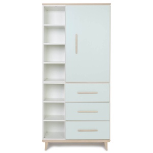 Armario 198 cm 1 puerta 3 cajones NADO Retro acabado fresno mint