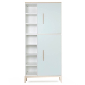 Armario 198 cm 2 puertas NADO Curve acabado fresno mint