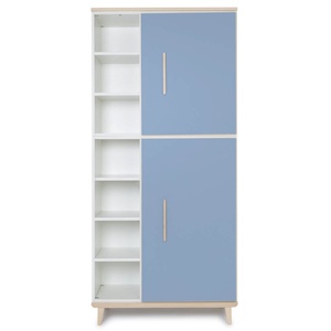 Armario 198 cm 2 puertas NADO Retro acabado fresno capri blue