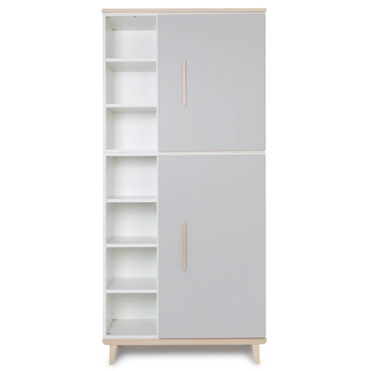 Armario 198 cm 2 puertas NADO Retro acabado fresno manhattan grey