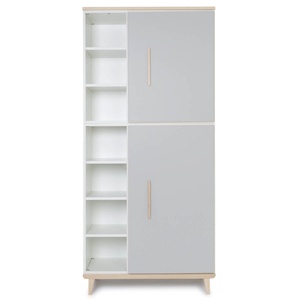 Armario 198 cm 2 puertas NADO Retro acabado fresno manhattan grey