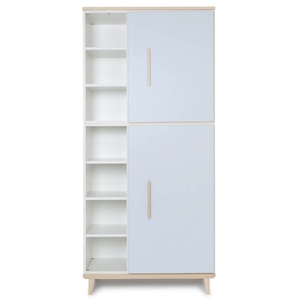 Armario 198 cm 2 puertas NADO Retro acabado fresno sky blue