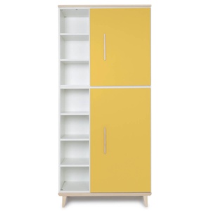 Armario 198 cm 2 puertas NADO Retro acabado fresno sunshine yellow