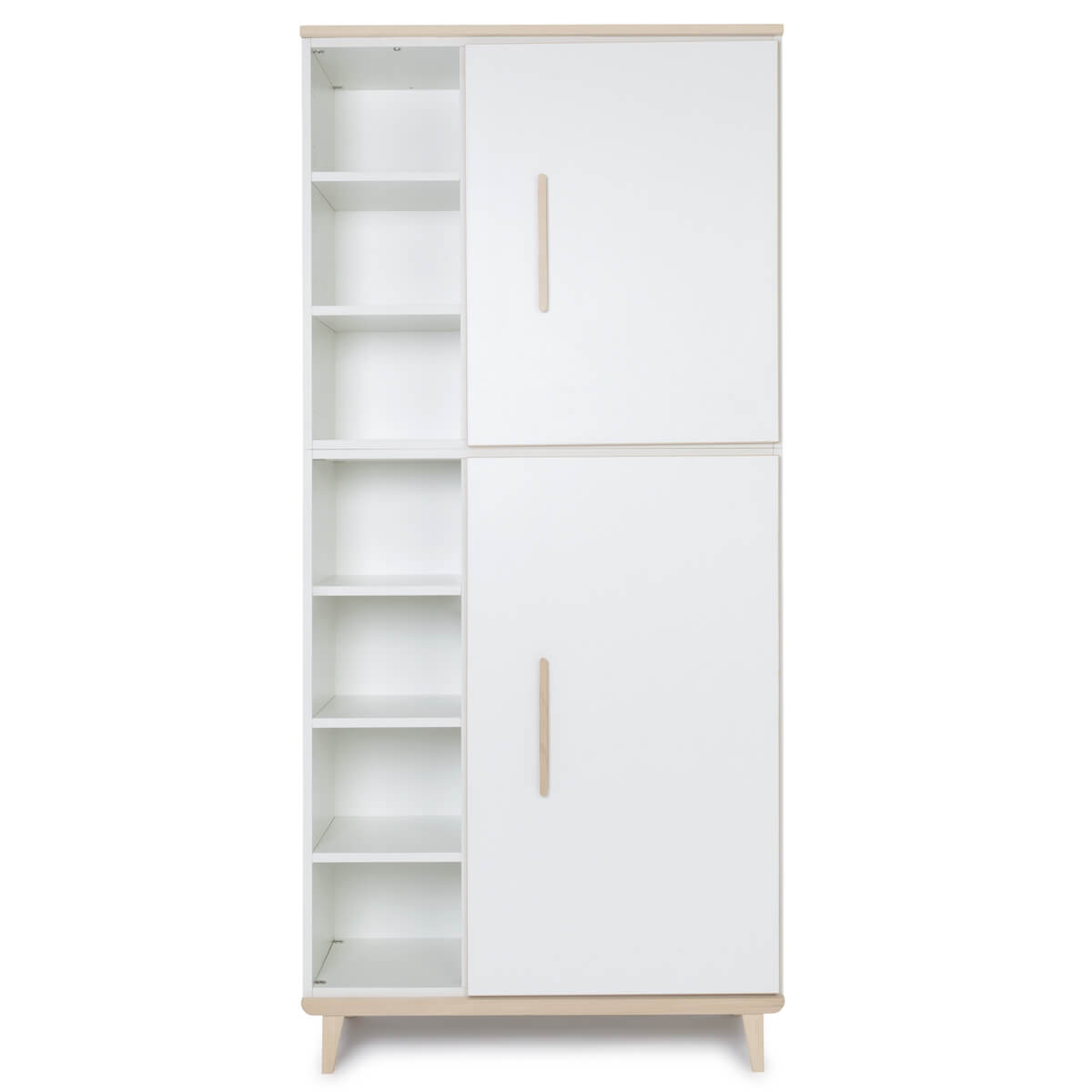 Armario 198 cm 2 puertas NADO Retro acabado fresno white