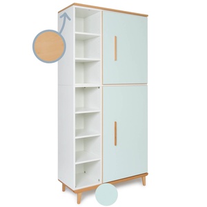 Armario 198 cm 2 puertas NADO Retro acabado haya mint