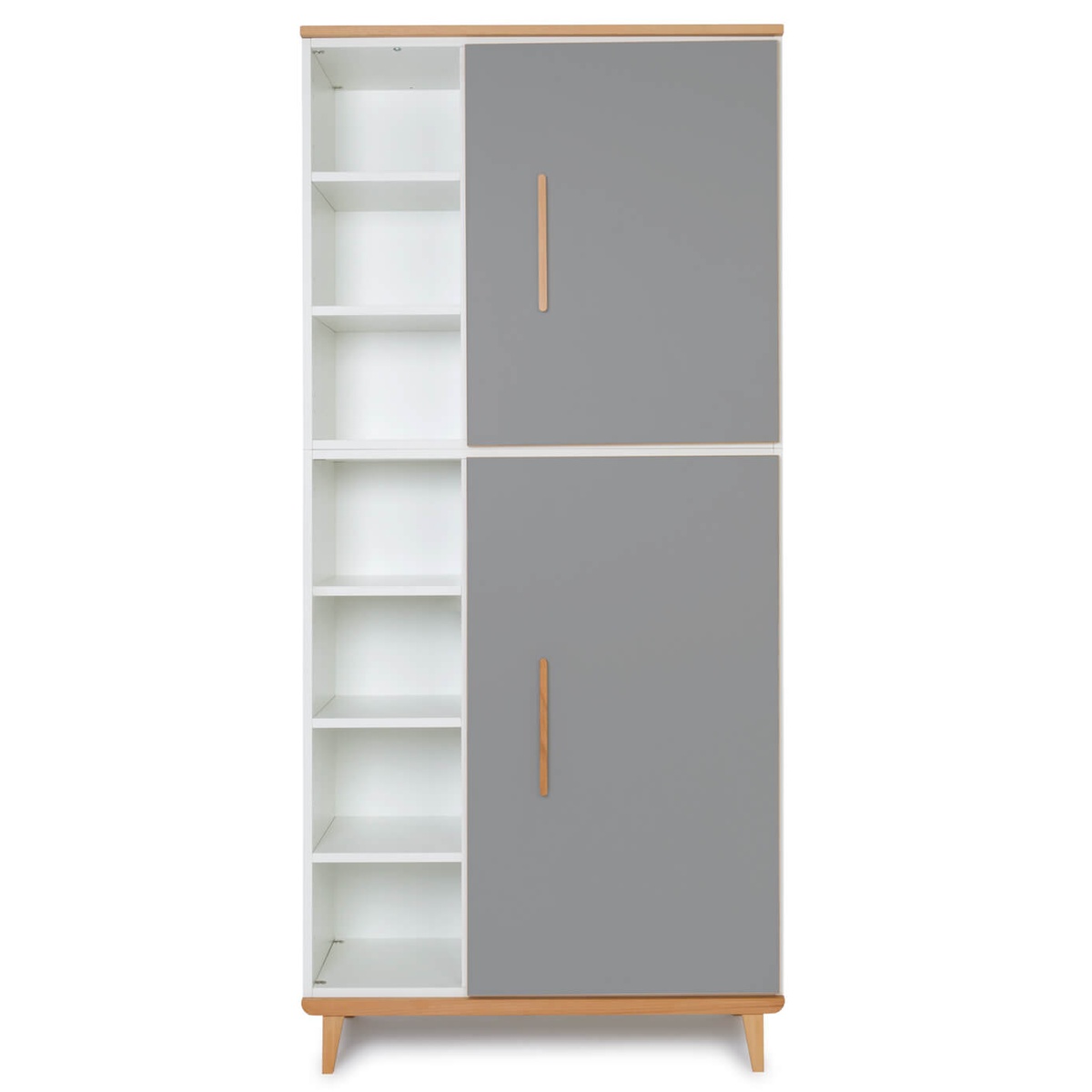 Armario 198 cm 2 puertas NADO Retro acabado haya slate grey