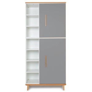 Armario 198 cm 2 puertas NADO Retro acabado haya slate grey