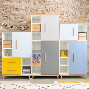 Armario 198 cm 2 puertas NADO Retro acabado haya slate grey