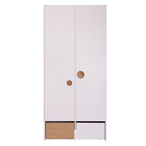 Armario 2 puertas-2 cajones KASVA blanco-roble