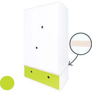 Armario 2 puertas COLORFLEX cajón frontal lime 