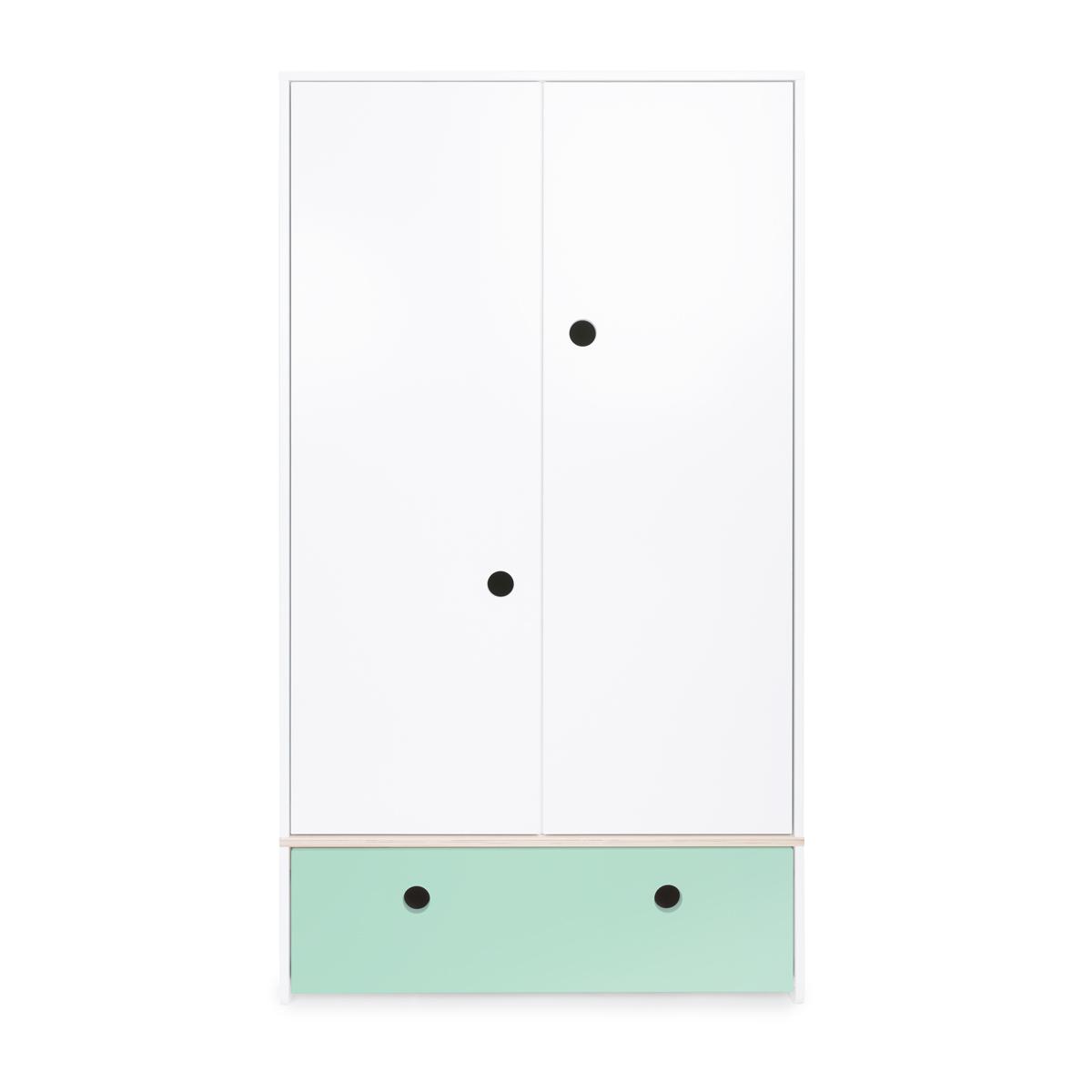Armario 2 puertas COLORFLEX cajón frontal mint 