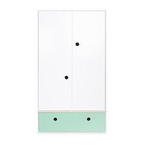 Armario 2 puertas COLORFLEX cajón frontal mint 
